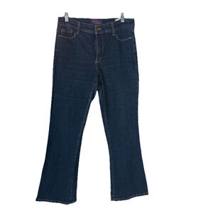NYDJ Women's Bootcut Jeans Dark Wash Blue Stretch Style P700